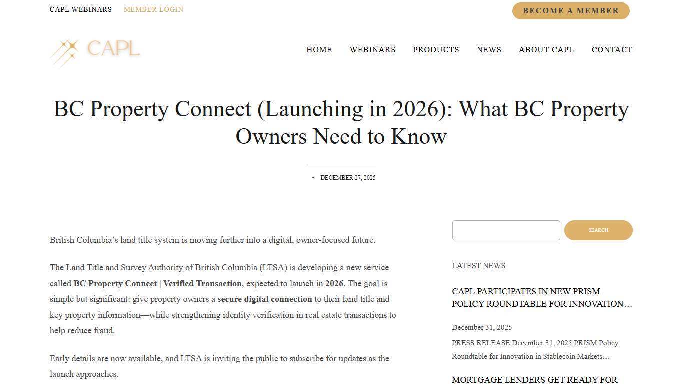 BC Property Connect (Launching in 2026): What BC Property Owners Need to Know - Canadian Private Lenders Association